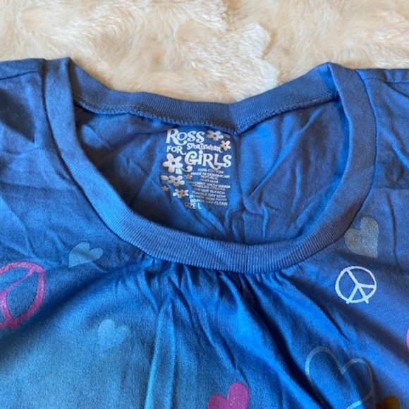 2/$30 Ross Sportswear Blue Puppy T-shirt Girls Size L NWT - Picture 4 of 7
